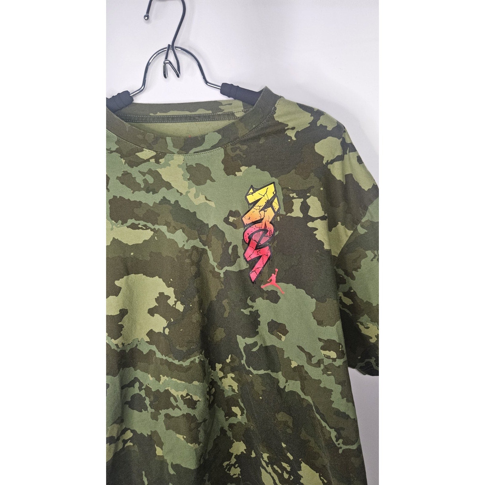 JORDAN ZION CARBON T-SHIRT MEN'S US STYLE # DH9711-335 Size L