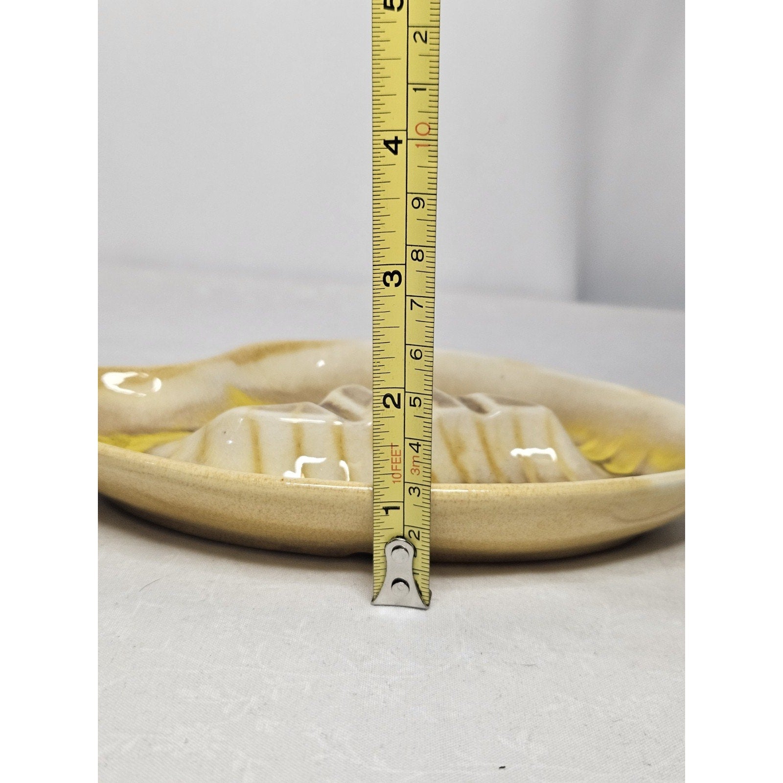Mid Century Ceramic Ashtray Maddux Of California Handcrafted Art Pottery Yellow