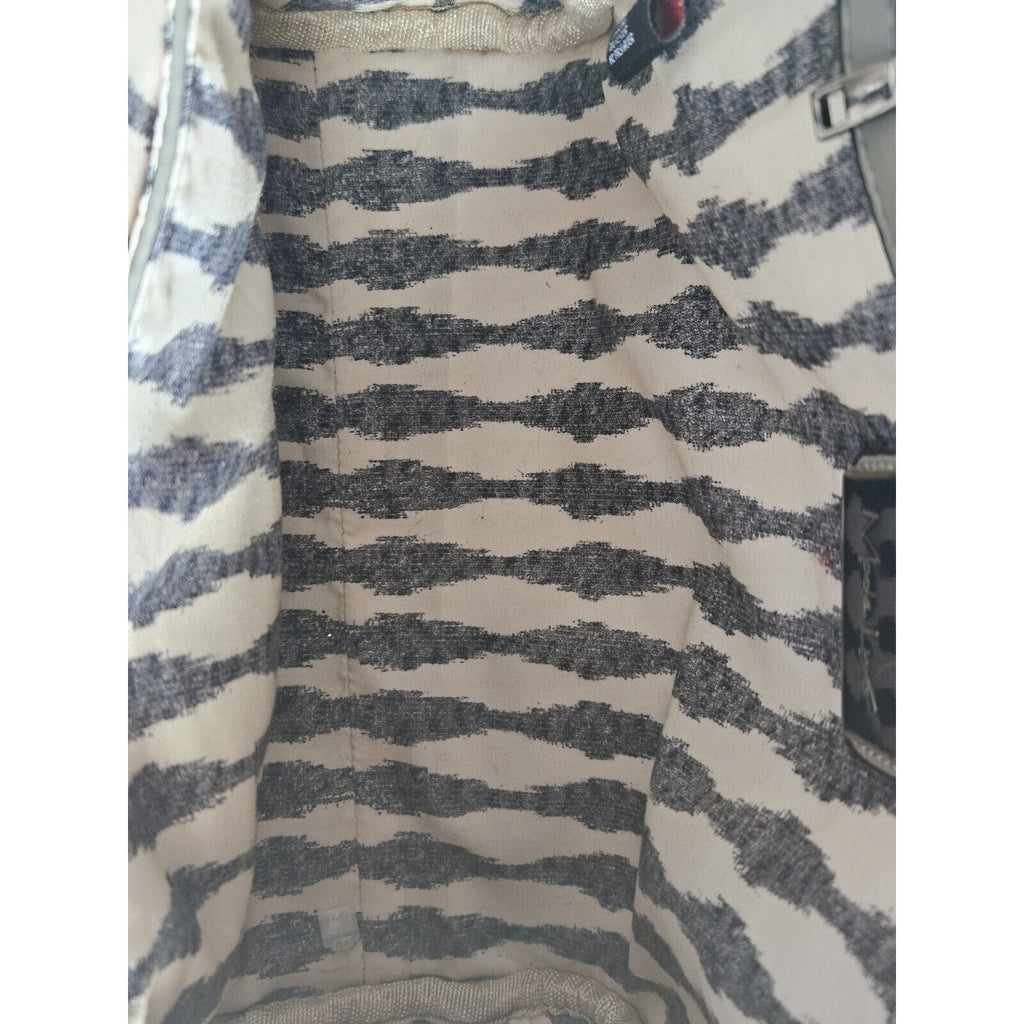 New WO Tags Moda Luxe Gray Mini Backpack Purse