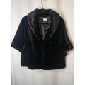 Marvin Richards Vintage Black Cape Swing Jacket Faux Fur Coat One Size Fits Most