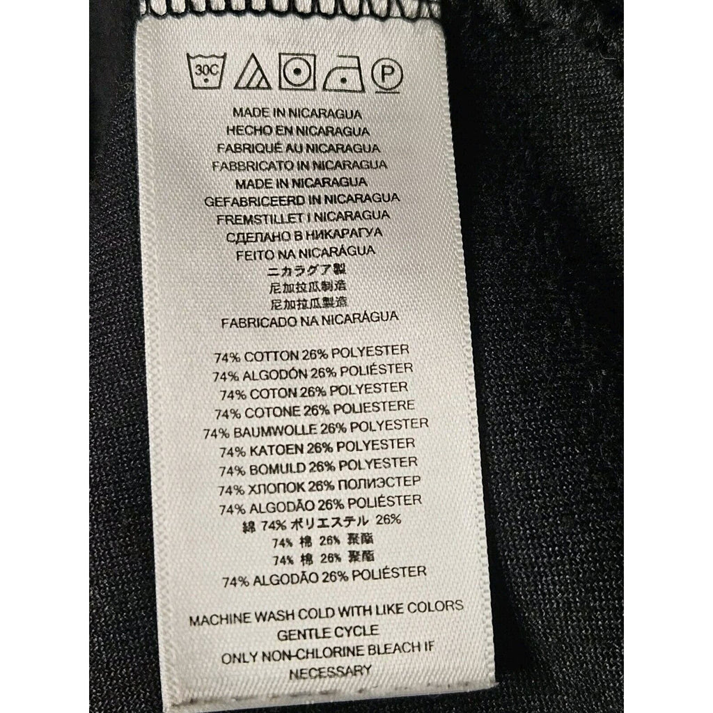 Michael Kors Velour Woman's XL Cowl Neck Full Zip Jacket Black Sweatshirt