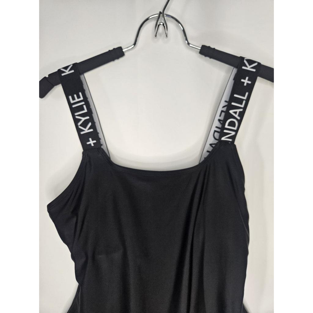 Kendall + Kylie 283915 Women's Band One-Piece Swimsuit, Size Large Classic