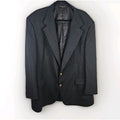 Vtg Hart Schaffner Marx 48L Navy Gold Button Wool Blazer Jacket Sport Coat Union