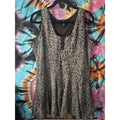 Milano Snow Leopard Tank Short Layered Dress Womens Size 14