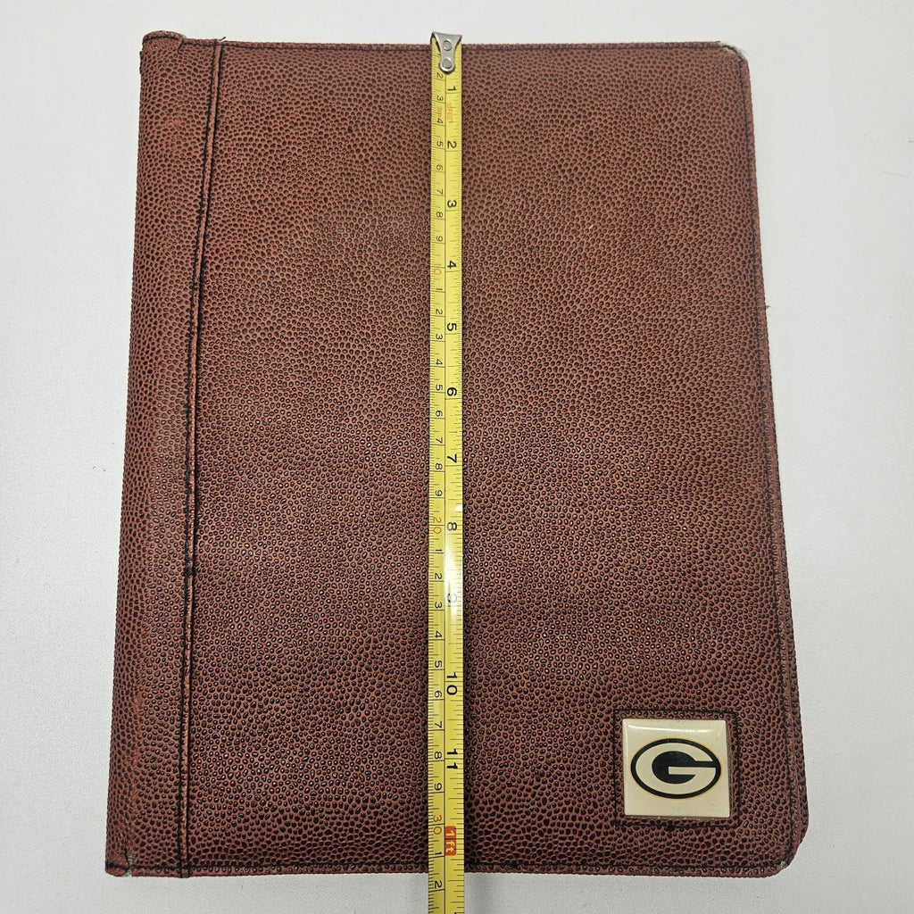 Vintage 90s Green Bay Packers Pigskin Portfolio Organizer Notebook Football