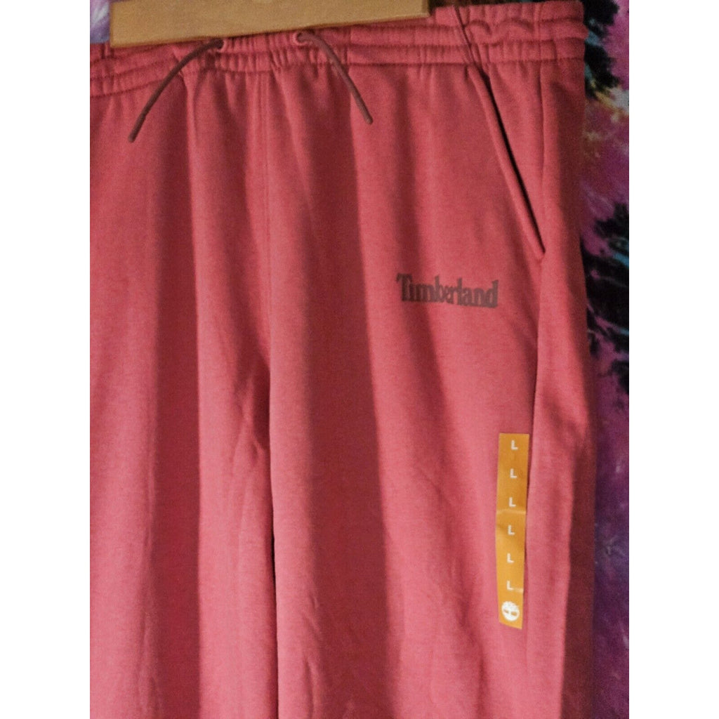 Timberland Sweatpants Unisex Large Fleeced Logo Printed Casual Joggers NWT