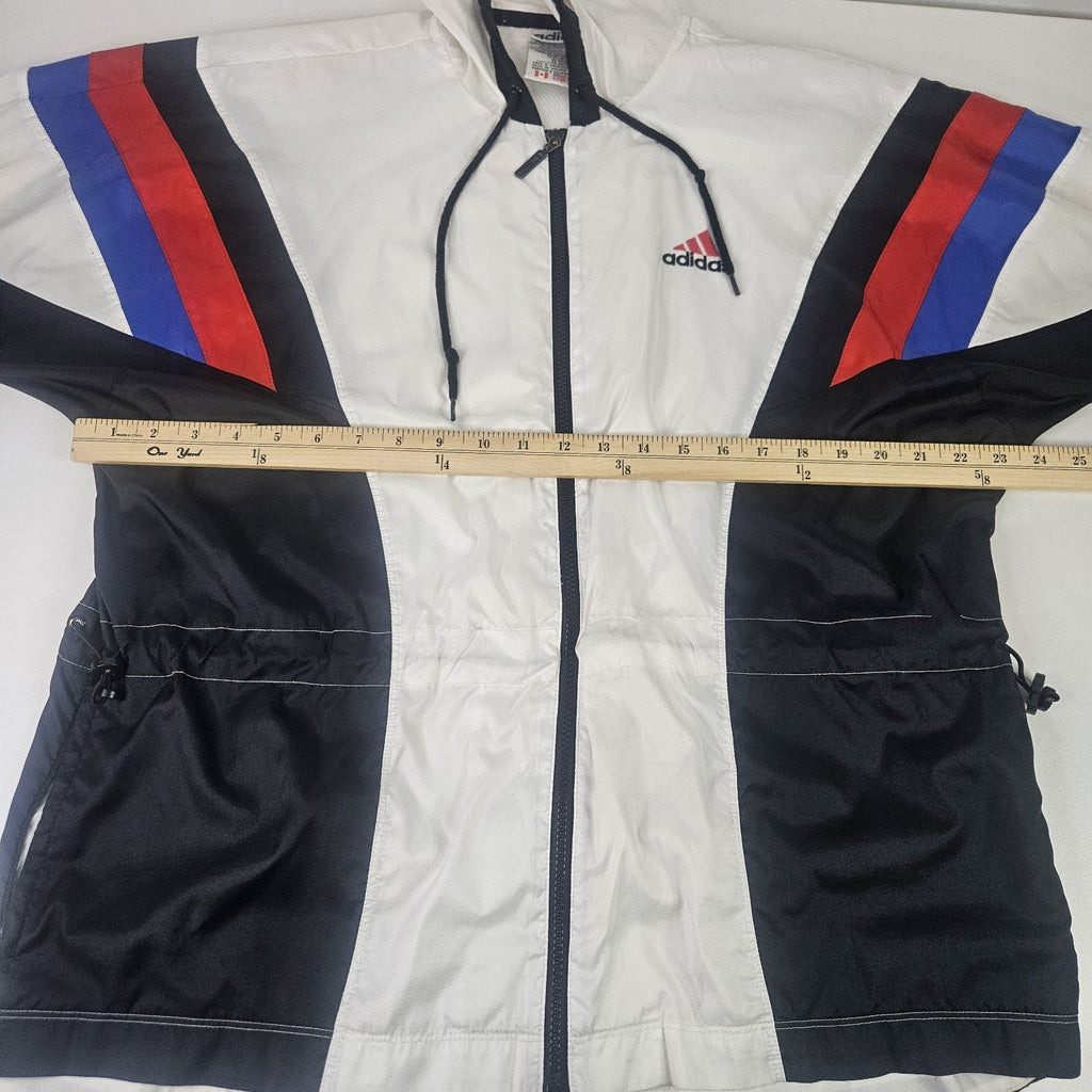 Vintage 90s Adidas Originals Windbreaker Jacket Football Mens Medium Sportswear