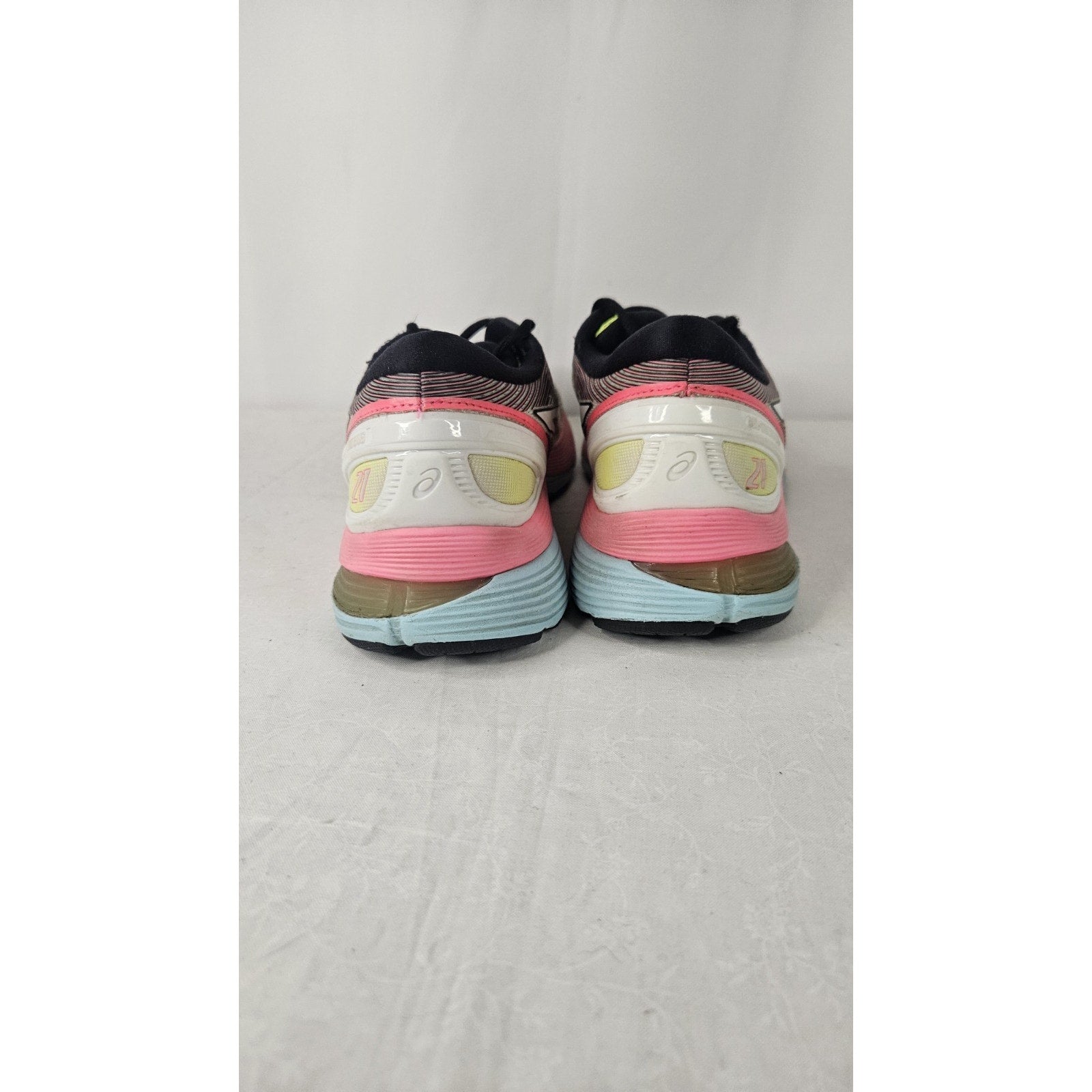 Asics Womens Gel Nimbus 21 1012A502 Colorful Running Shoes Sneakers Size 10