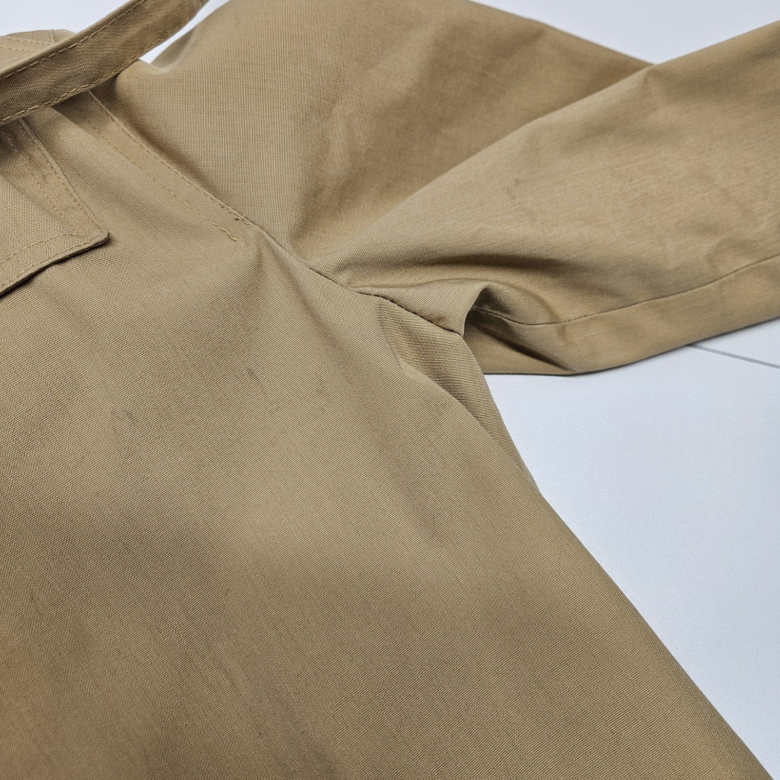 LONDON FOG 70s 80s Vintage Women's Khaki Long Trench Coat 8P Biggs Preppy Retro