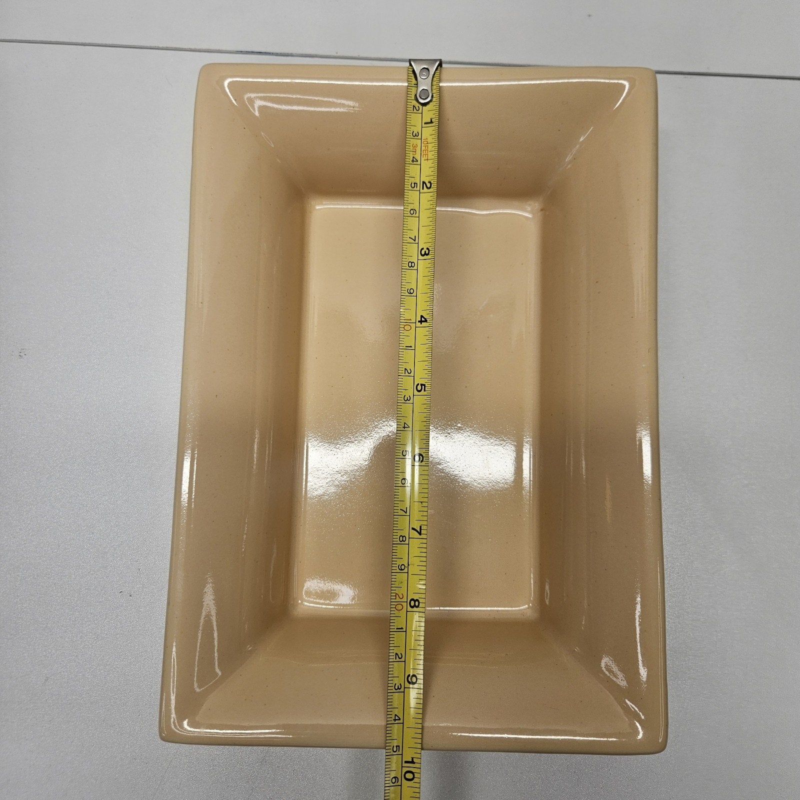 Vtg Abingdon Mid-Century Low Planter Dish Bowl Rectangle Shape 10x14" Retro