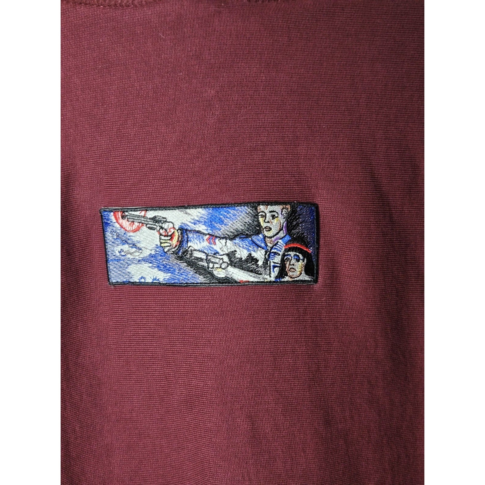 Derschutze Utopia Hoodie Burgundy Mens Medium German Streetwear Hipster