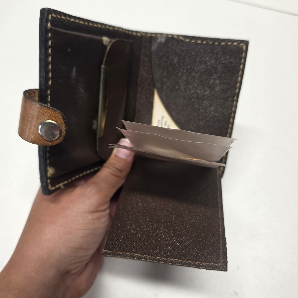 Hand Tooled Full Grain Leather Men’s Wallet Bifold Handmade Western Floral