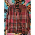 RACHEL ZOE Jacket Plaid Wool Blend Oversized Coat Pink Red Women's Size Small