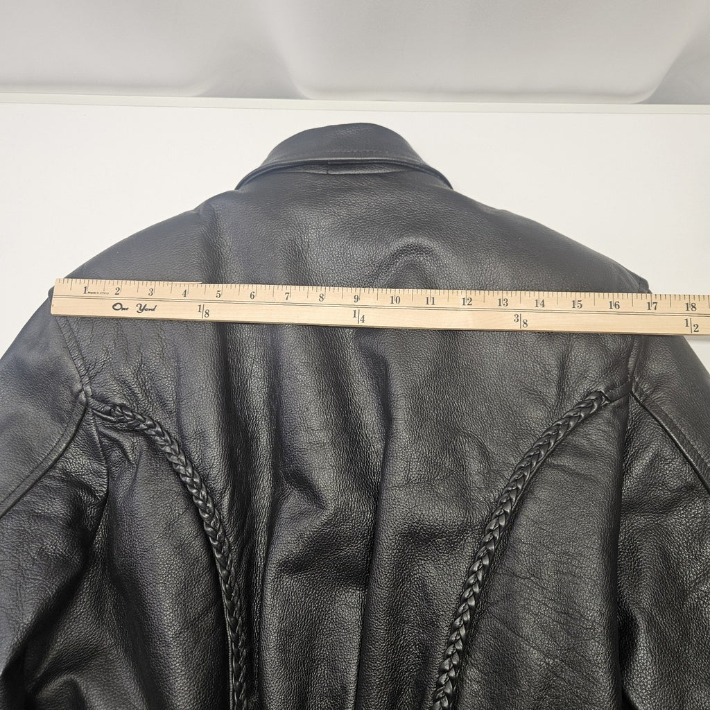 Vintage Leather King Thinsulate Leather Biker Jacket Womens Sz Large Motorcycle