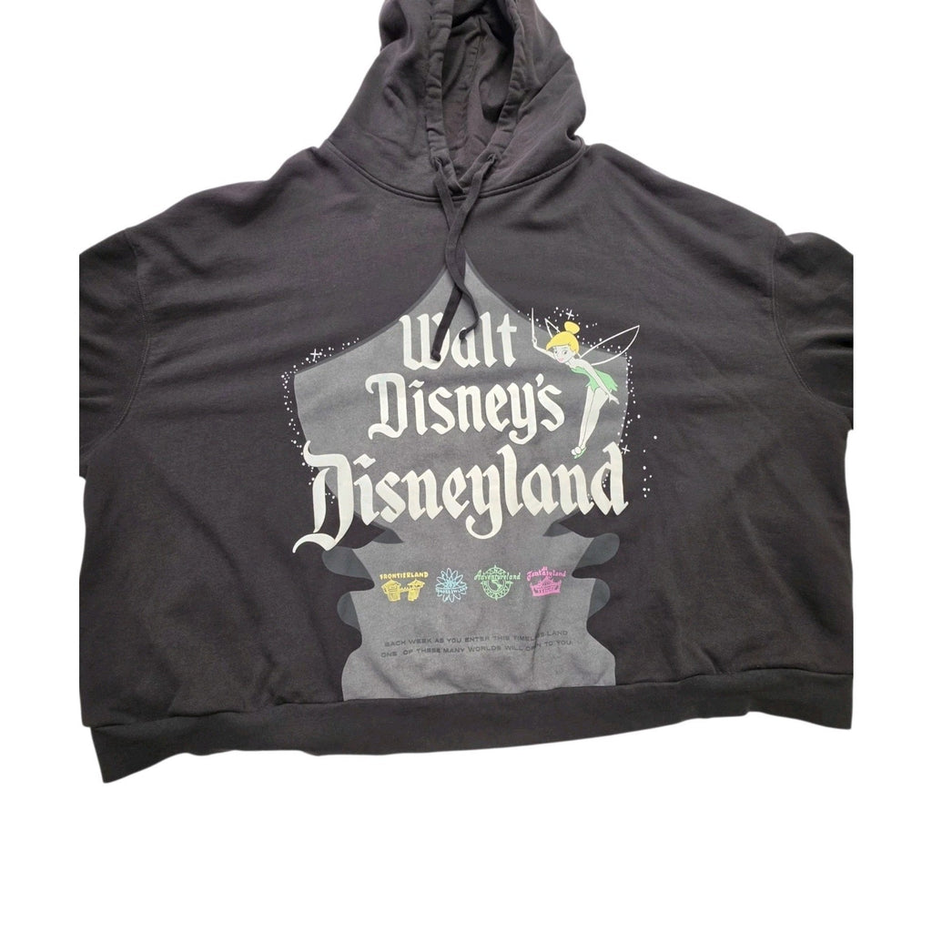 Disney Parks 100 Walt Disney’s Disneyland Tinker Bell Cropped Hoodie Women’s 3X