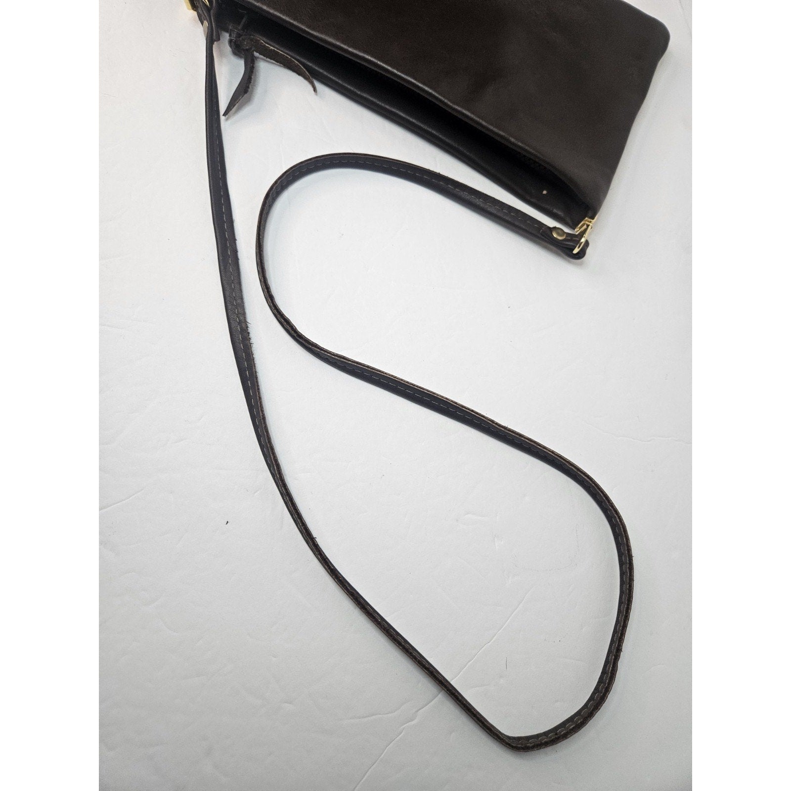 Artisan Brown Genuine Leather Small Purse Shoulder Bag Crossbody