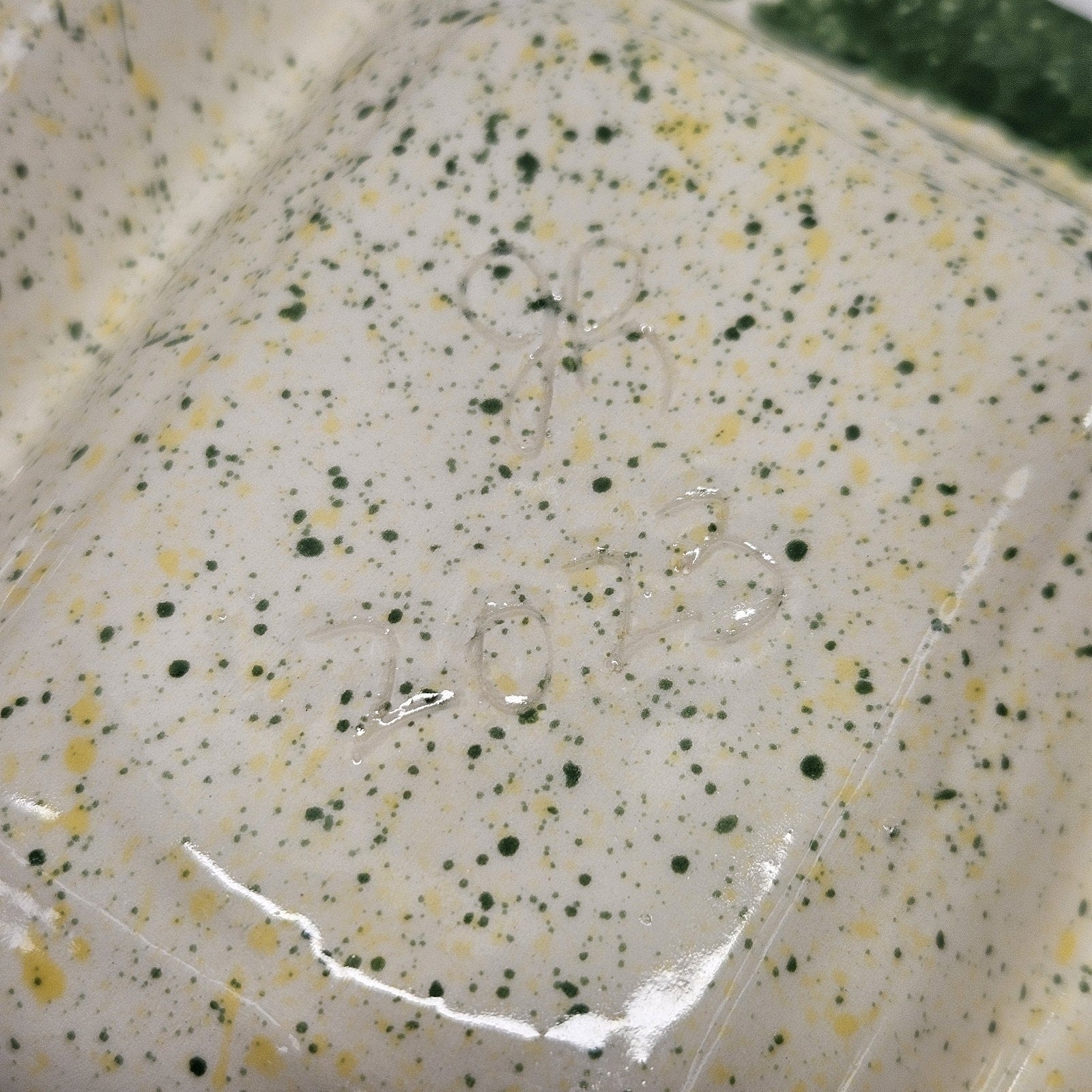 Handmade Pottery Gameday Relish Tray Green Bay Packers Serving Platter