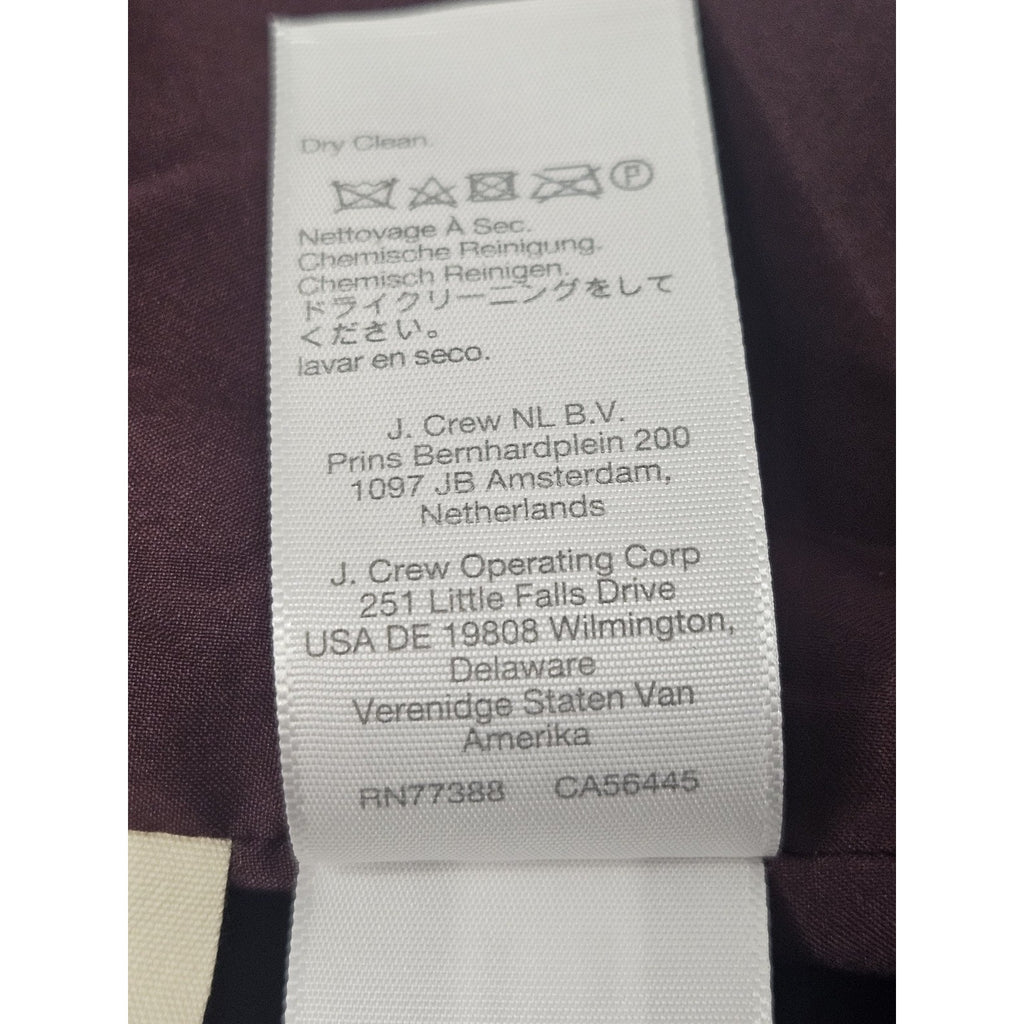 NWT Madewell ($98) Zip Front Mini Skirt Bordeaux Mélange Size 8 Medium ND130