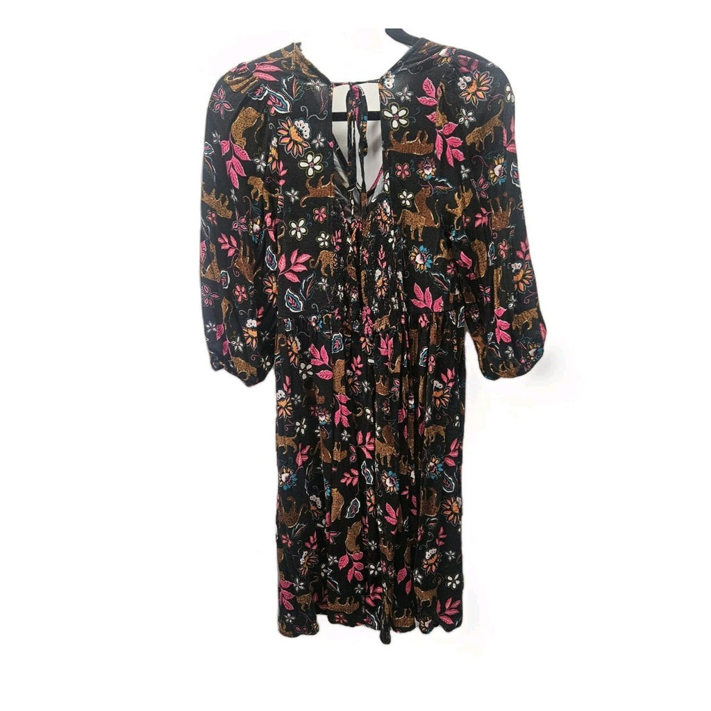 Torrid Mini Rayon Slub Balloon Sleeve Twist Front Dress Torrid Size 0 Large
