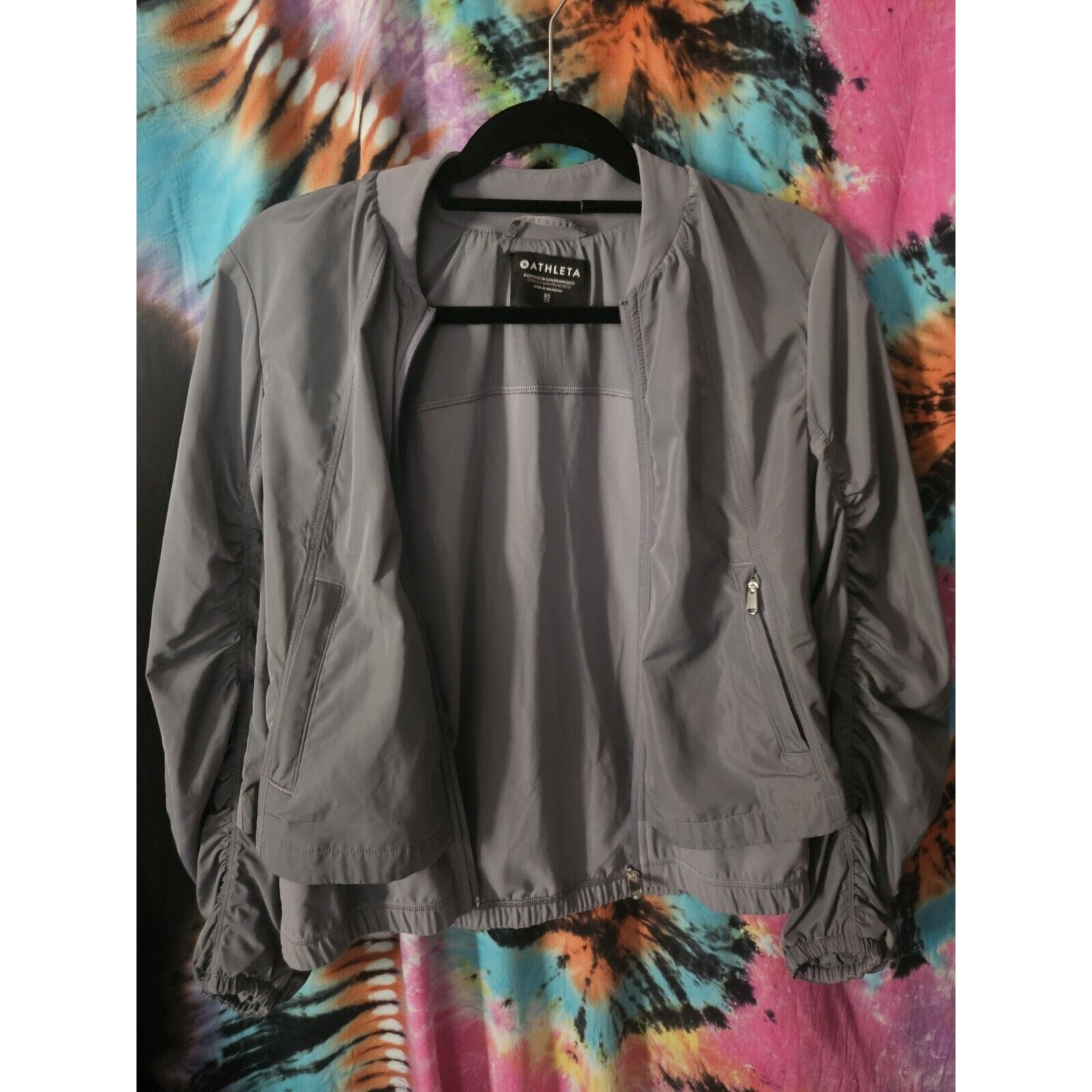 ATHLETA Women's Black Wayfarer Blouson Bomber Jacket Size XS
