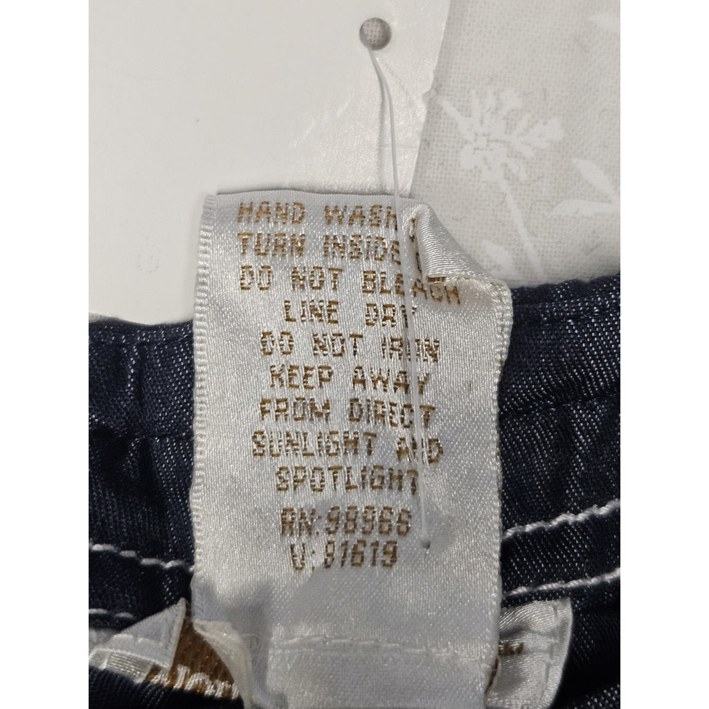 Monroe And Main Denim Lace Up Midi Skirt Crinkled Denim Size XL Dark Wash Boho