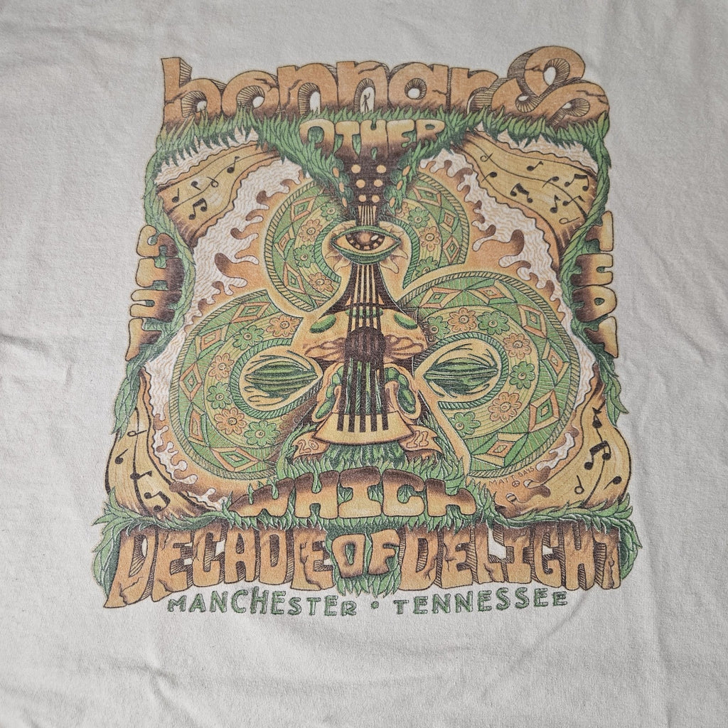 Bonnaroo Decade of Delight Music Festival T Shirt Mens Sz XL *Stained