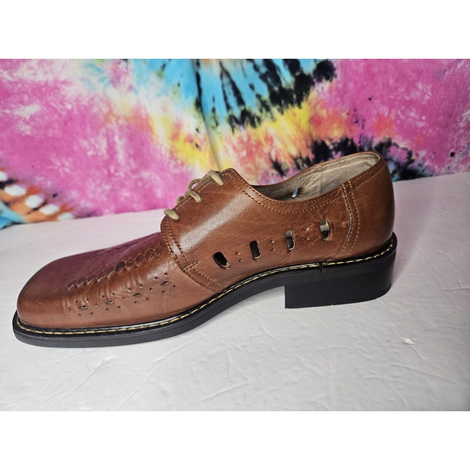 DONATO MARRONE Dibang Men's Shoes Brown US Size 10.5 Leather Upper Lining/ Sole