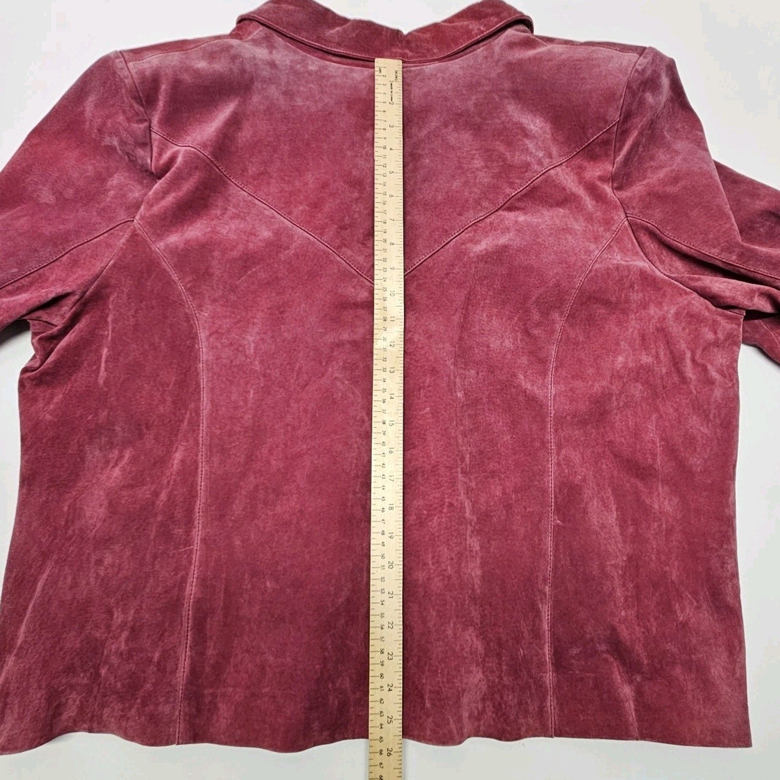 Nwt Lane Bryant Moto Jacket Womens Plus Pink Suede Zip Front Pockets 24/26 3X