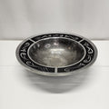 Vtg Lenox Metal Serveware SPYRO BLACK 13" Salad Serving Bowl Metal Serveware
