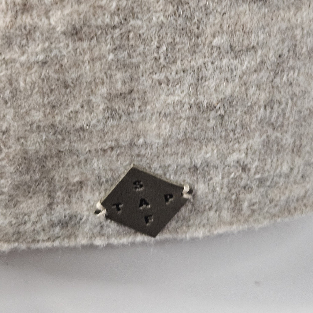 Stapf Austria Gray Beige Wool Open Long Cardigan Sweater Duster Medium