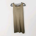 Yunika Gold Mettalic Thread Knit Stretchy Dress Or Swim Coverup Size S/M Italy