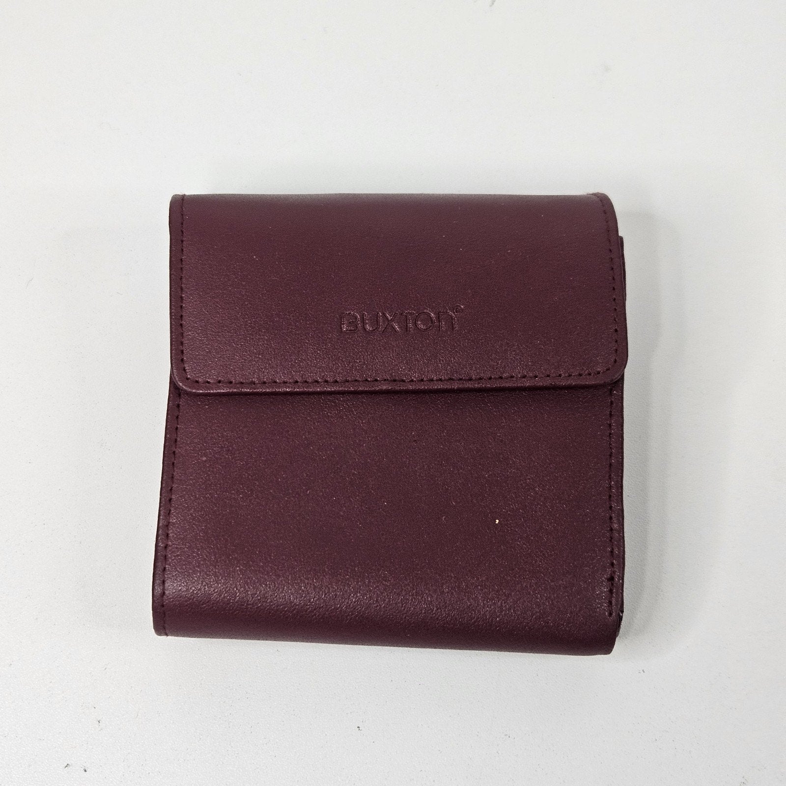 Vtg. BUXTON Red Wallet Accordion Multi Credit Card Coin Purse Snap Wallet