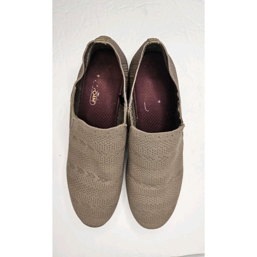 Skechers Cleo Prep Step Slip-on Casual Flats Taupe 158192 Women's 8