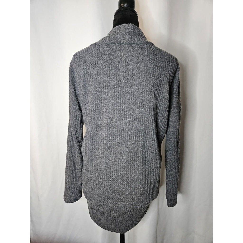Allison Joy Lightweight Open Front Cardigans Short Gray & Long Rust 2 PC LOT