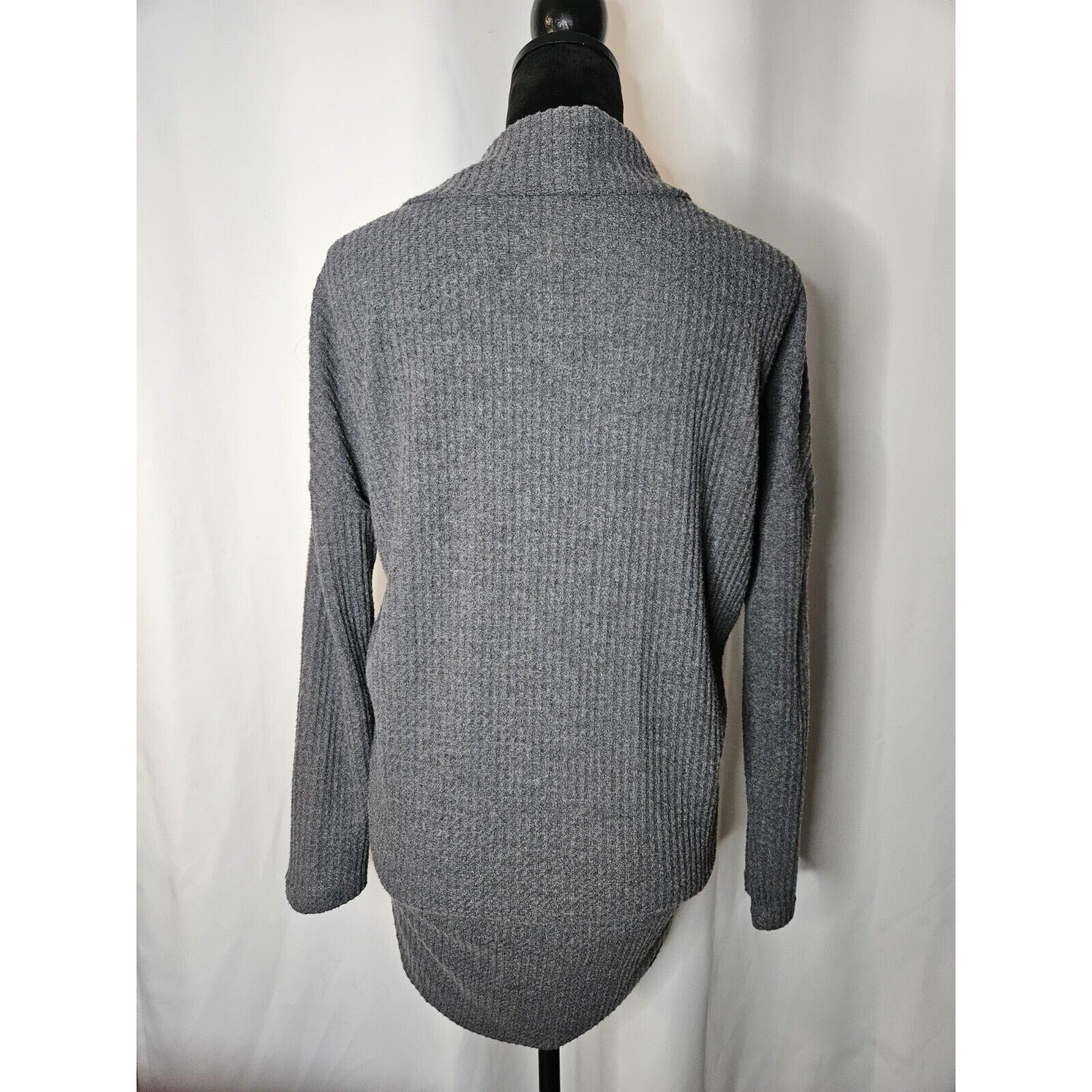 Allison Joy Lightweight Open Front Cardigans Short Gray & Long Rust 2 PC LOT