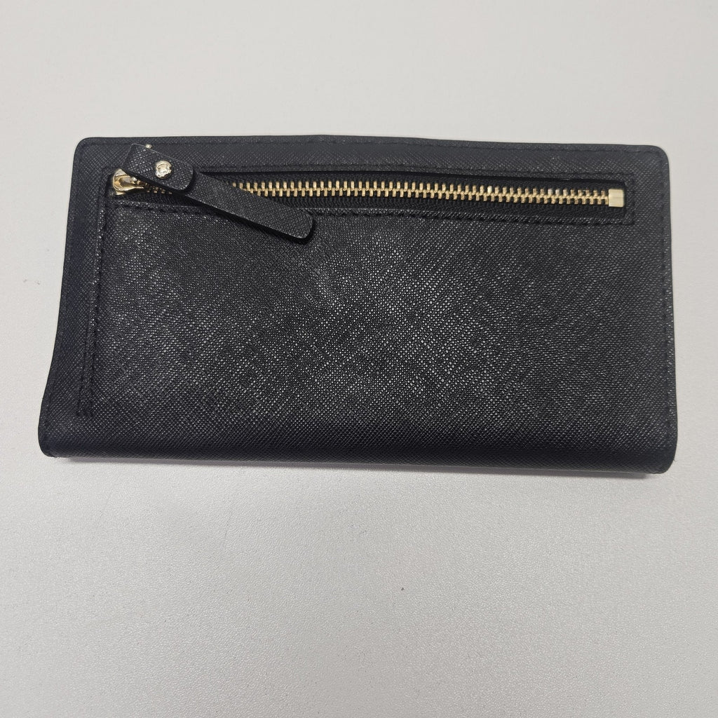 Kate Spade New York Long Wallet PVC Black Women's Wallet Clutch Classic Logo