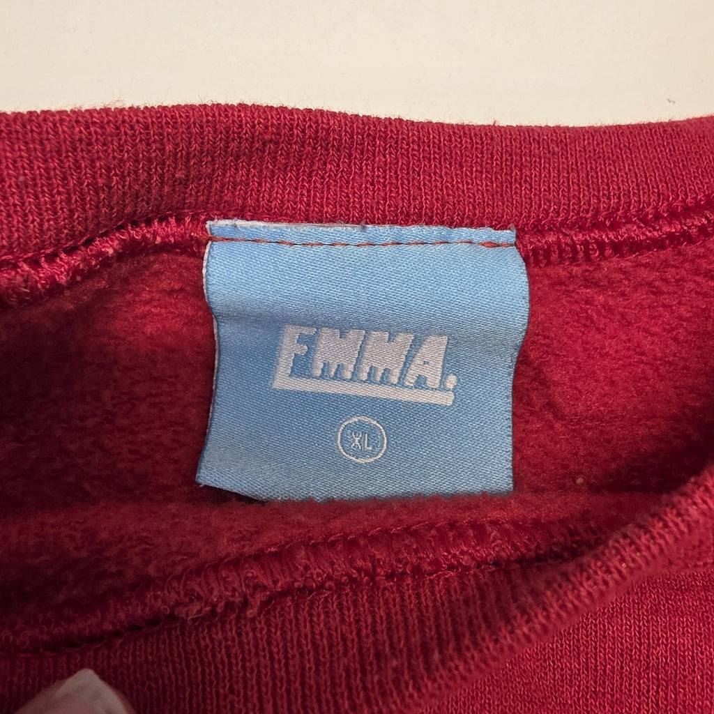 Emma Angel Cat Devil Cat Do It Don't Do It Sweatshirt Red XL Pullover Crewneck