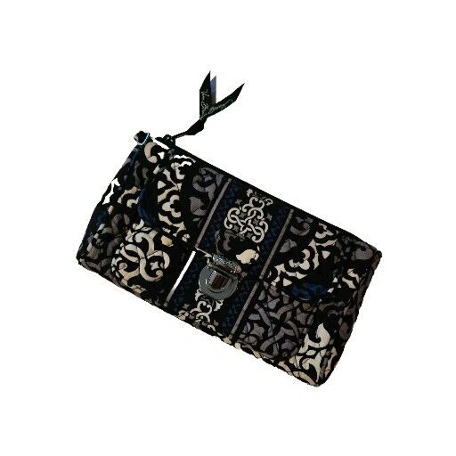 Vera Bradley Quilted Club Blue & Black Paisley 9" x 5-1/4"