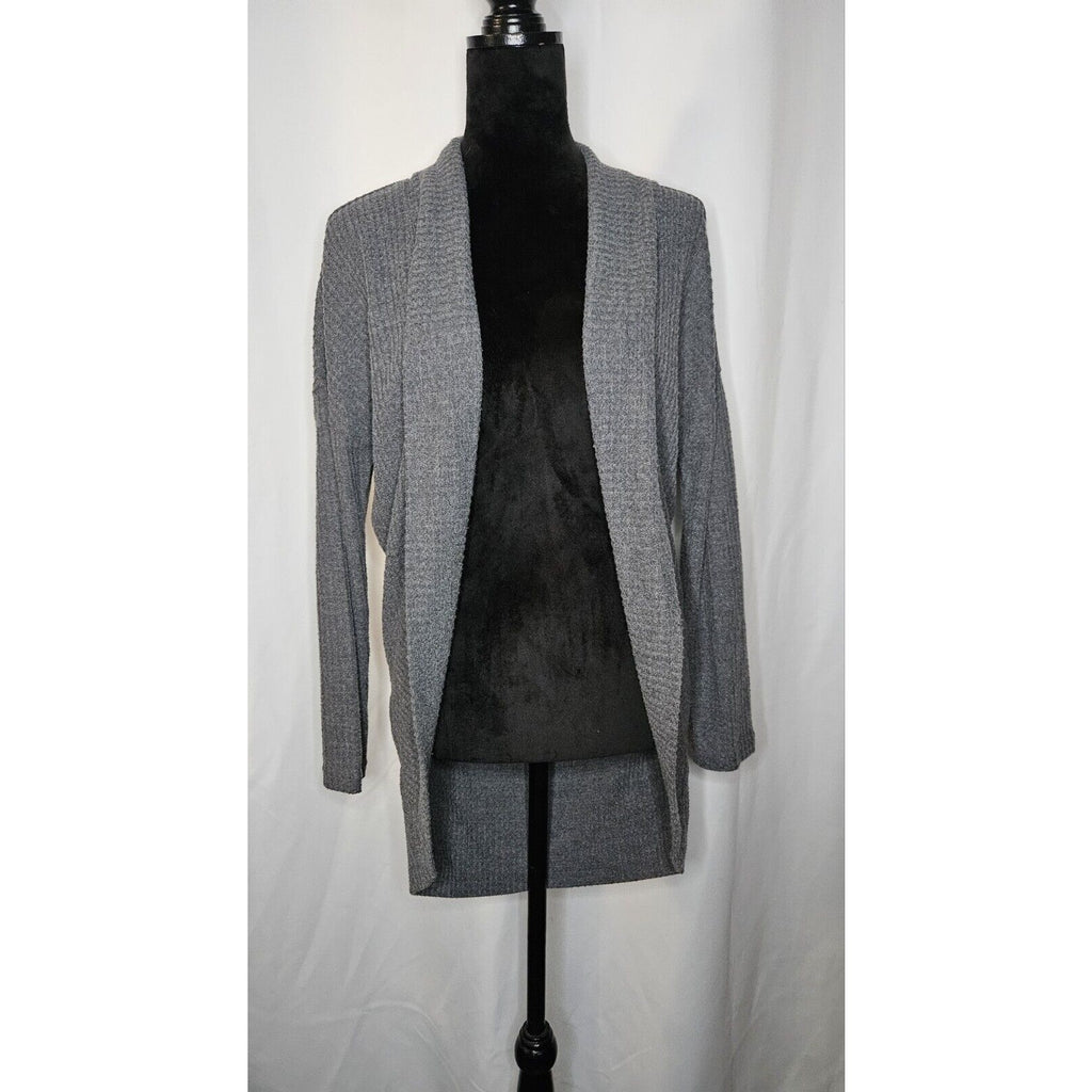 Allison Joy Lightweight Open Front Cardigans Short Gray & Long Rust 2 PC LOT