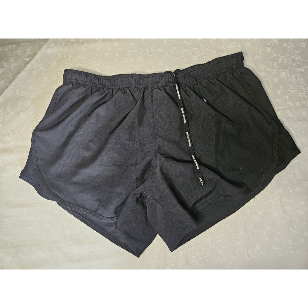Nike Women' Modern Tempo Embossed Running Short Size S Black Athletic Shorts