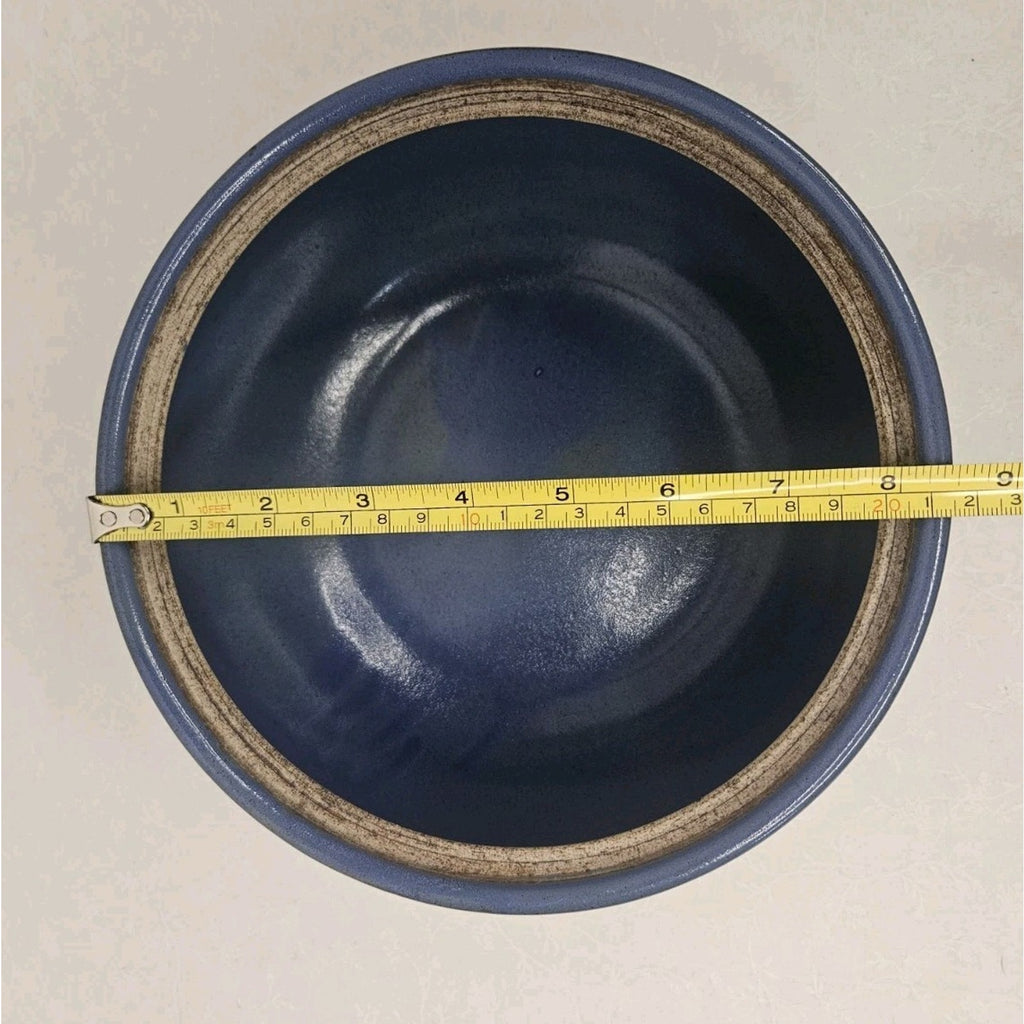 Monmouth Western Stoneware Blue Chain Crock WO Lid Flower Pot Decorative Bowl