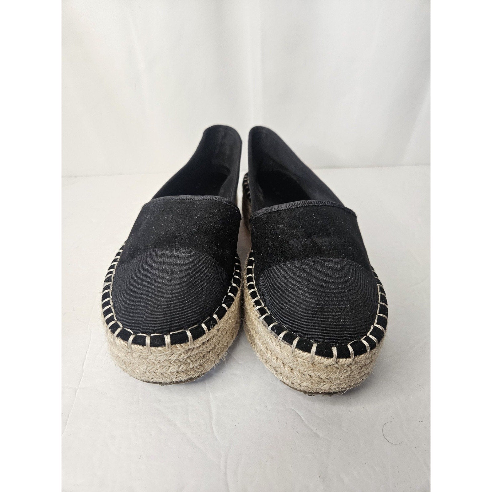 ASOS DESIGN Julee Flatform Espadrilles BLACK Women Size 8 Platform Sandals