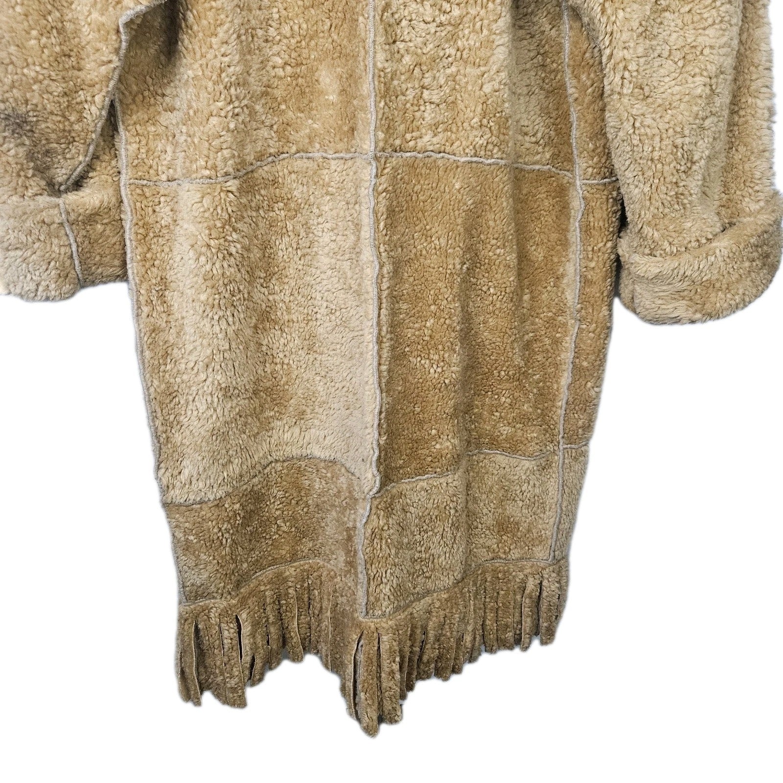 Vintage Marena Marena Two Coat Tan Womens 3X Long Sherpa Overcoat w Hat