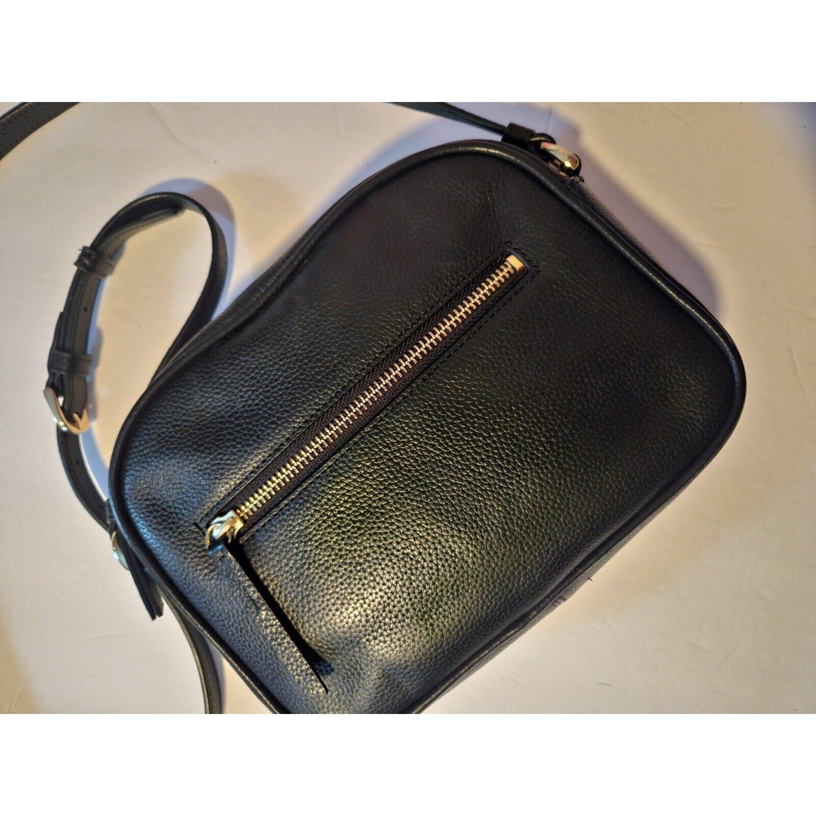 Nordstrom Classic Pebbled Faux Leather Black Crossbody Purse