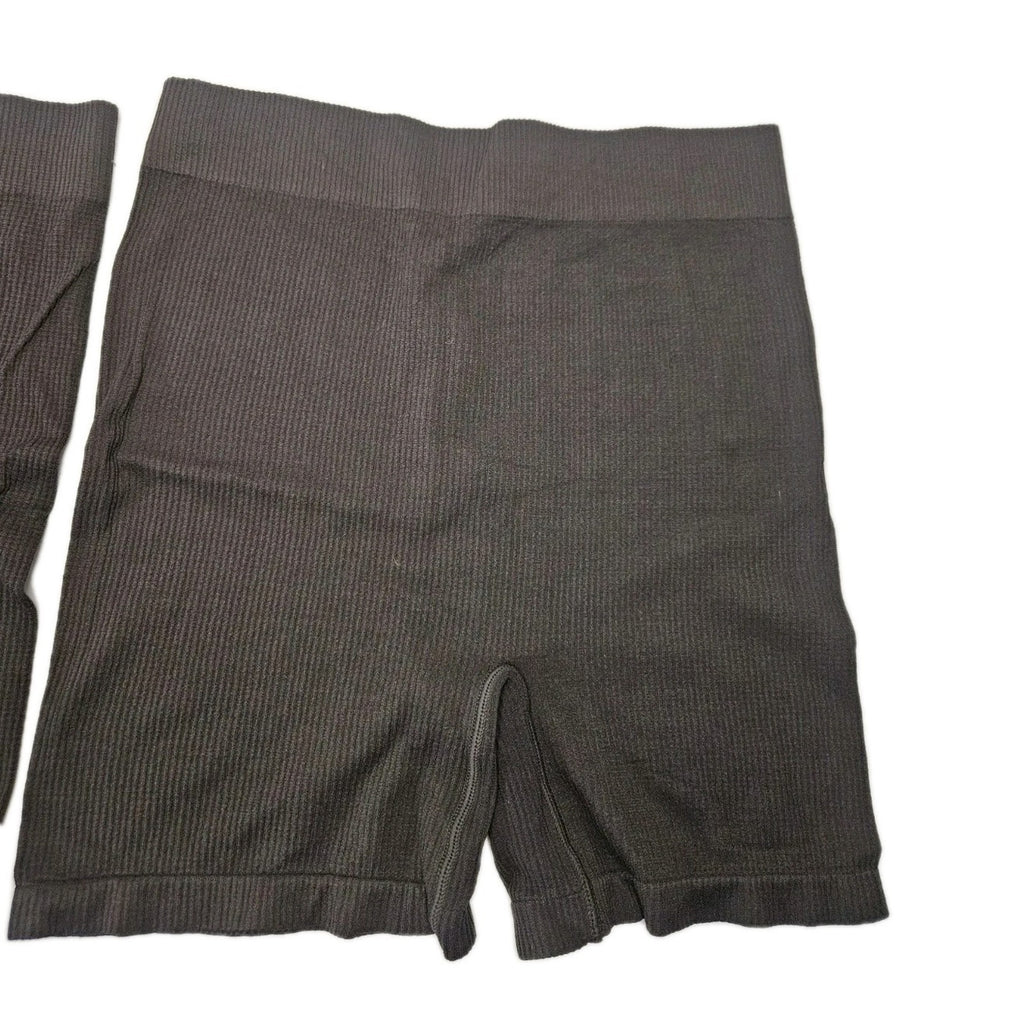 SKIMS Ribbed Highwaist Shorts Shapewear Size 2X 3X Chocolate Brown NWOT Set Of 2