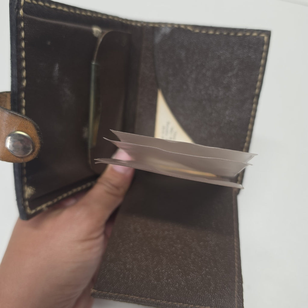 Hand Tooled Full Grain Leather Men’s Wallet Bifold Handmade Western Floral