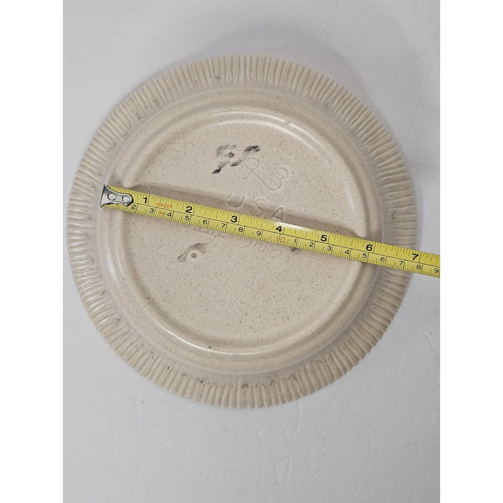 Vintage McCoy Pottery Tan Speckled Serving Bowl #593 Made in USA Cali Original