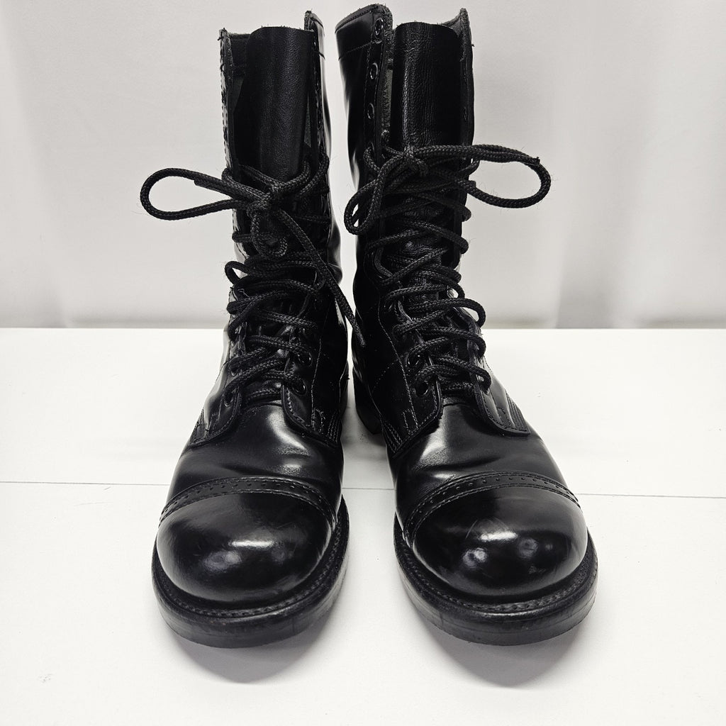 Vtg 90s CORCORAN Jump Boots 1500 USA Made 10" Black Combat Boot Sz 9 D Grunge