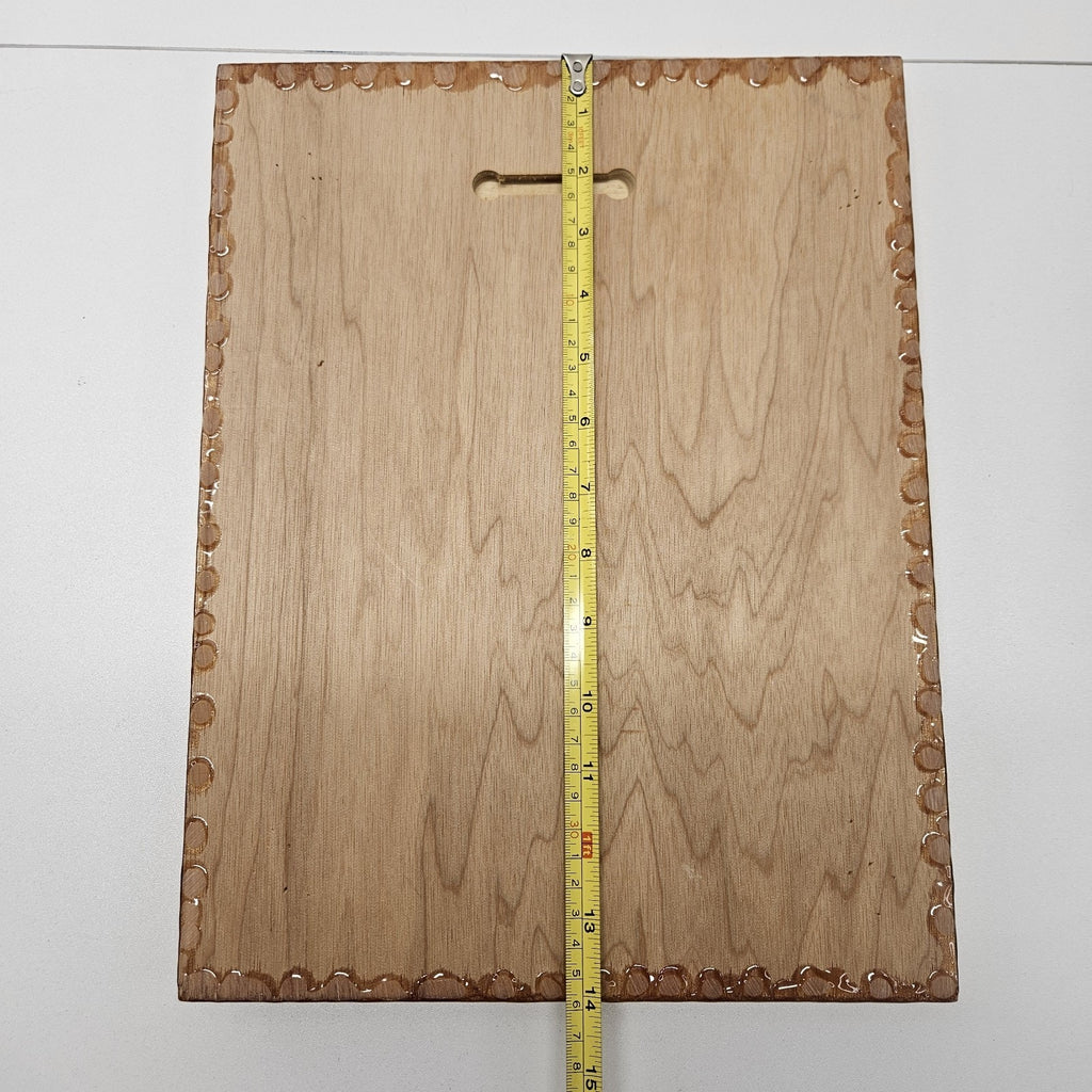 VTG 1980’s Minnie Mouse Wood Foil Art Epoxy Wood Frame Prism Plaque Collectible