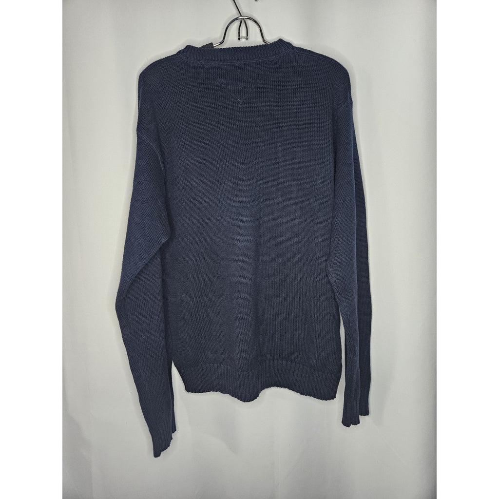 Tommy Hilfiger Mens Blue Knit Long Sleeve Sweater Size XL